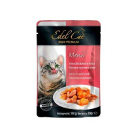 Edel Cat Menu - Pauch with a salmon and a flounder in gentle jelly for cats