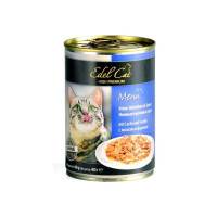 Edel Cat Menu - A tinned forage with a salmon and a trout for cats