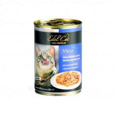 Edel Cat Menu - A tinned forage with a salmon and a trout for cats