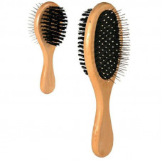 Trixie Hairbrush brush wooden double oval form