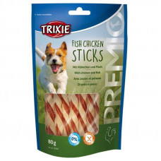 Trixie PREMIO Fish Chicken Sticks - Delicacy twisted sticks with chicken and fish for dogs