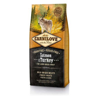 Carnilove (Karnilav) Salmon & Turkey for Large Breed Adult Dogs - A dry feed with a salmon and meat of a turkey for adult dogs of large breeds