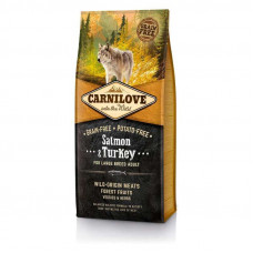 Carnilove (Karnilav) Salmon & Turkey for Large Breed Adult Dogs - A dry feed with a salmon and meat of a turkey for adult dogs of large breeds