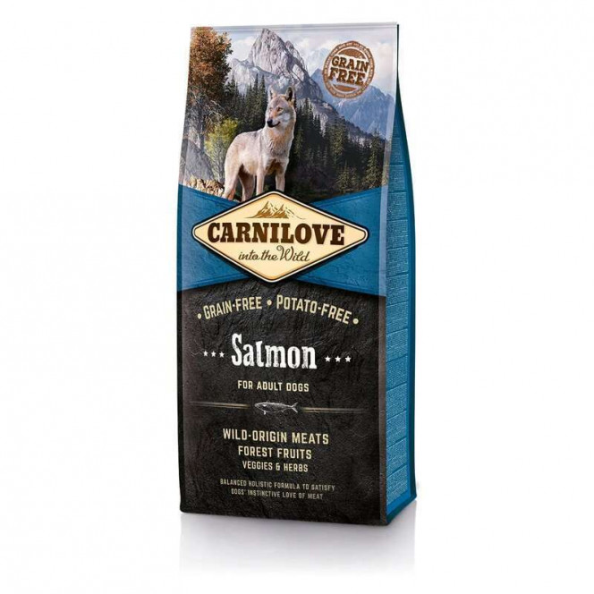 Carnilove (Karnilav) Salmont for Adult Dog - A dry feed with a salmon for adult dogs