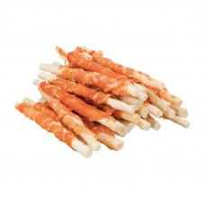 Trixie Denta Fun Chicken Chewing Rolls - Stick delicacy for toothbrushing with chicken meat for dogs