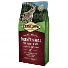 Carnilove (Karnilav) Duck & Pheasant for Adult Cats Hairball Control - A dry feed with a duck and a pheasant for cats with problems of availability of wool in a GIT