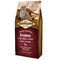 Carnilove (Karnilav) Reindeer for Adult Cats Energy & Outdoors - A dry feed with venison for adult active cats