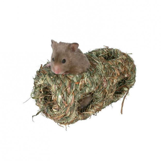 Trixie the Nest grassy double with a set of entrances for rodents