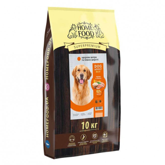 Home Food the Dry feed Healthy skin and gloss of Turkey and Salmon wool for adult dogs