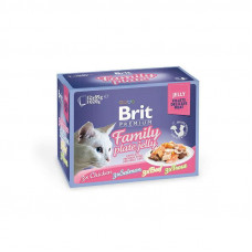 Brit Premium (Premium Is shaven) Cat Family Plate Jelly is Set spidery A family plate in jelly for cats