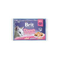 Brit Premium (Premium Is shaven) Cat Dinner Plate Jelly is Set spidery A lunch plate in jelly for cats