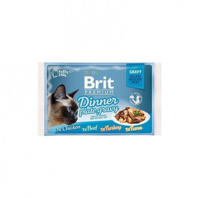 Brit Premium (Premium Is shaven) Cat Dinner Plate Gravy is Set spidery 