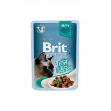 Brit Premium (Premium Is shaven) Cat Beef fillets in Gravy is the Damp forage with pieces from beef fillet in sauce for cats