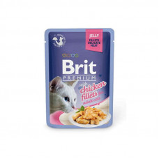 Brit Premium Brit Premium (Premium Is shaven) Cat Chicken fillets Jelly is the Damp forage with pieces from chicken fillet in jelly for cats