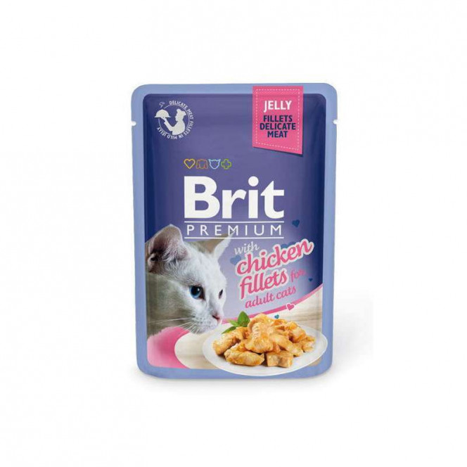 Brit Premium Brit Premium (Premium Is shaven) Cat Chicken fillets Jelly is the Damp forage with pieces from chicken fillet in jelly for cats