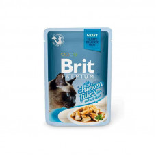 Brit Premium Brit Premium (Premium Is shaven) Cat Chicken fillets in Gravy is the Damp forage with pieces from chicken fillet in sauce for cats