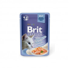 Brit Premium Brit Premium (Premium Is shaven) Cat Salmon fillets Jelly is the Damp forage with pieces from fillet of a salmon in jelly for cats