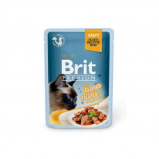 Brit Premium (Premium Is shaven) Cat Tuna fillets in Gravy is the Damp forage with pieces from tuna fillet in sauce for cats