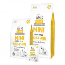 Brit Care (Care Is shaven) Mini Grain Free Hair & Skin - Dry bezzernovy a forage with a salmon and a herring for adult long-haired dogs of tiny breeds