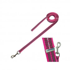 Sprenger the Lead without handle rubberized for dogs, nylon, neon-pink