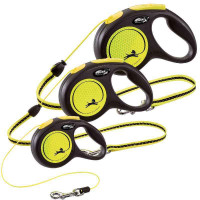 Flexi New Neon - The lead roulette for dogs glowing in the dark, a cable