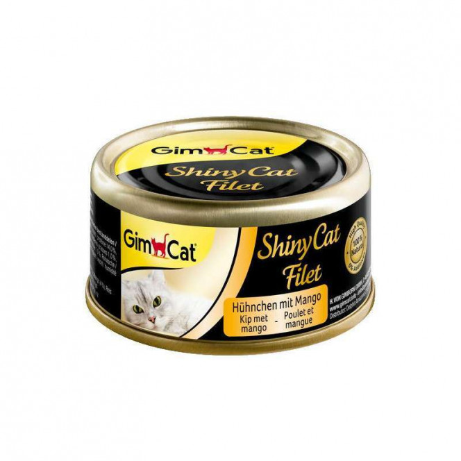 GimCat (DzhimKet) ShinyCat Filet - A tinned forage with chicken fillet and mango for cats