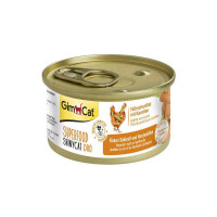 GimCat (DzhimKet) SUPERFOOD ShinyCat Duo - A tinned forage with chicken and carrots for cats (pieces in broth)