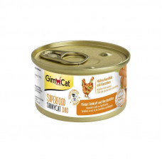 GimCat (DzhimKet) SUPERFOOD ShinyCat Duo - A tinned forage with chicken and carrots for cats (pieces in broth)