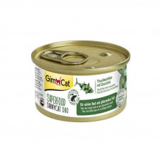 GimCat (DzhimKet) SUPERFOOD ShinyCat Duo - A tinned forage with a tuna and zucchini for cats (pieces in broth)