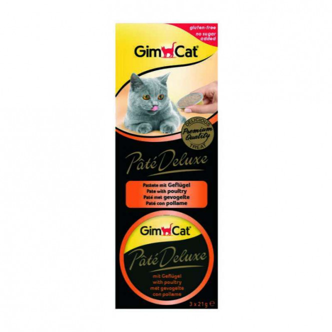 GimCat (ДжимКэт) Pate Deluxe - Консервированный корм - паштет с птицей для котов