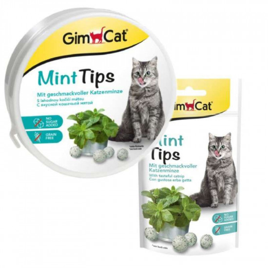 GimСat (ДжимКэт) Cat-Mintips - Витаминизированное лакомство с кошачьей мятой для кошек