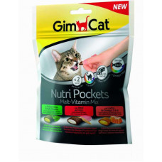 GimCat (ДжимКэт) Nutri Pockets Malt-Vitamin Mix - Подушечки с полезной начинкой для котов