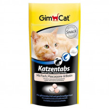 GimCat (ДжимКэт) Katzentabs - Витамины с рыбой, маскарпоне, биотином для кошек