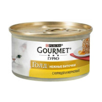 Gourmet (Gurme) of Gold is the Tinned forage Gentle meatballs with chicken and carrots for cats