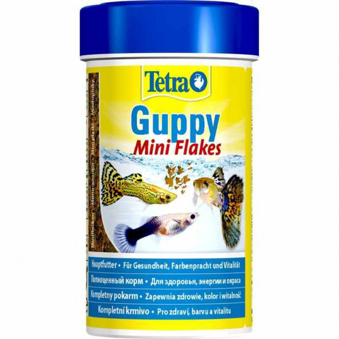 Tetra (Тетра) Guppy Mini Flakes - Корм для рыбок-гуппи и пецилий