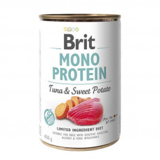 Brit (Is shaven) Mono Protein Tuna & Sweet Potato - Canned food for dogs with a tuna and sweet potatoes