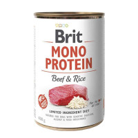 Brit (Is shaven) Mono Protein Beef & Rice - Canned food for dogs with beef and rice