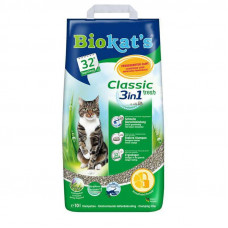 BIOKATS (Biokets) CLASSIC FRESH 3 in 1 - Filler komkuyushchiysya for a cats toilet the CLASSIC 3 in 1 with aroma of a fresh grass