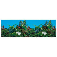 Trixie Decoration Aquarium Rear Wall - A background for a decor of an aquarium of bilateral, 120x50 cm