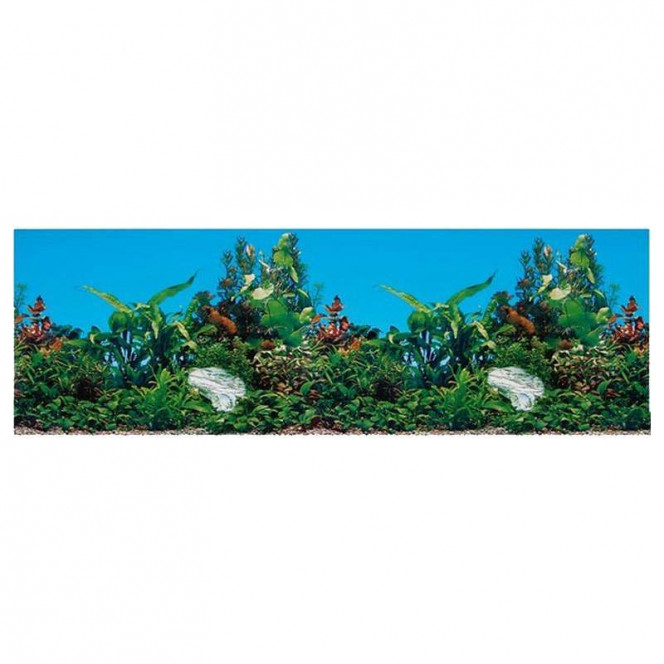 Trixie Decoration Aquarium Rear Wall - A background for a decor of an aquarium of bilateral, 120x50 cm