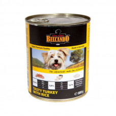 Belcando the Tinned superbonus forage with a tasty turkey and rice for dogs of all age