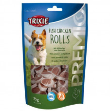 Trixie PREMIO Chicken and Pollock Rolls - Delicacy beaters for dogs with chicken and a salmon