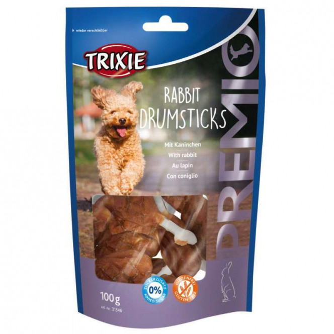 Trixie PREMIO Rabbit Drumsticks - Delicacy a rabbit leg for dogs