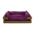 HARLEY & CHO (Harley And Cho) DREAMER Velvet - A plank bed velveteen in a framework from a light tree for cats and dogs