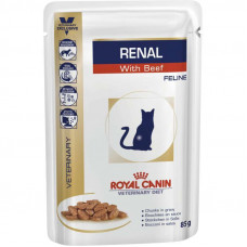 Royal Canin Renal with Beef - A tinned forage with beef for cats at a renal failure