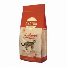 Araton Adult Salmon Adult All Breeds - A dry feed with a salmon and rice for adult cats