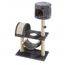 Ferplast of Flat Post PA-4027 - A sports and game complex for cats with a claw sharpener and a hammock