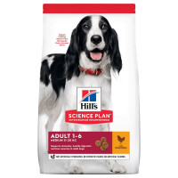 Hills Science Plan Adult Medium with Chicken - A dry feed with chicken for adult dogs of average breeds