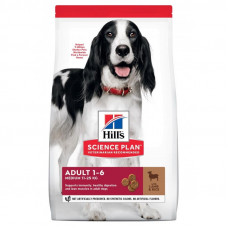 Hills Science Plan Adult Medium with Lamb&Rice - A dry feed with a lamb and rice for adult dogs of average breeds