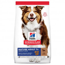 Hills Science Plan Mature Adult 7+ Medium with Lamb&Rice - The dry feed with a lamb and rice for dogs of average breeds is more senior than 7 years